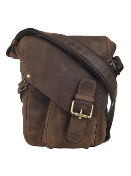 Шкіряна сумка через плече Tony Bellucci 5086-06 Brown Nubuck