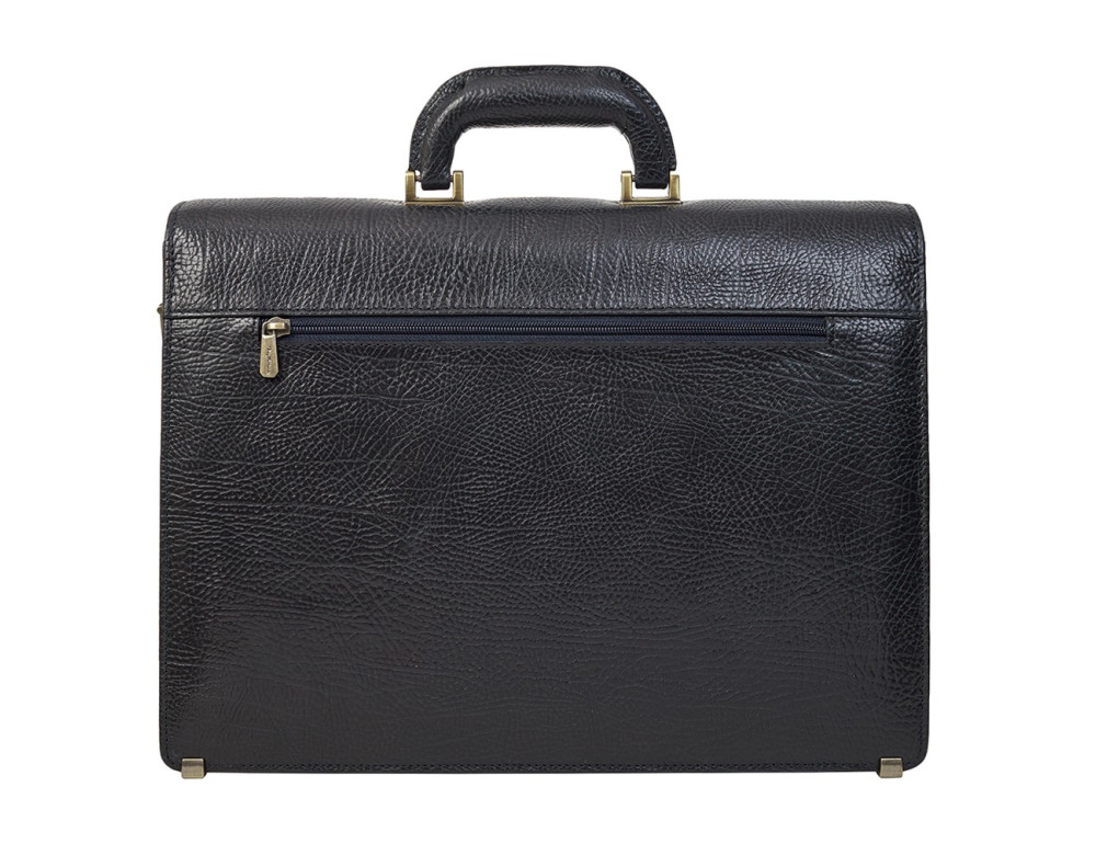 Темно-синій чоловічий портфель із натуральної шкіри Tony Bellucci 5115-894 - Фотографія № 4