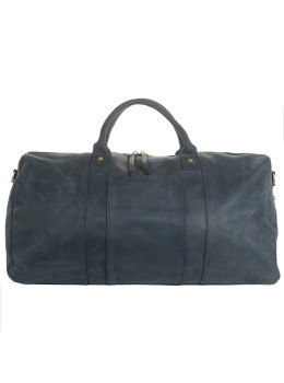 Синяя дорожная сумка из винтажной кожи Crazy Hourse Tony Bellucci 5146-03