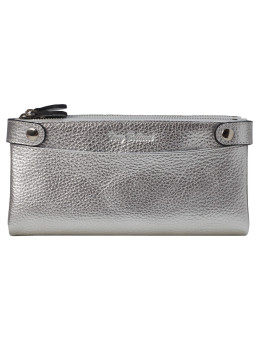 Женский кожаный кошелек серебристого цвета Tony Bellucci T800-1036