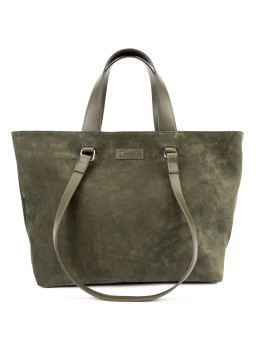 Женский вместительный замшевый шоппер Tavinchi CH-018OL-Y