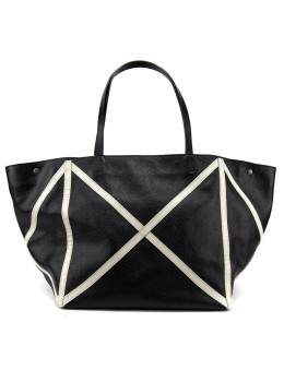 Женский кожаный шоппер с акцентными швами Tavinchi CH-4835A-FL