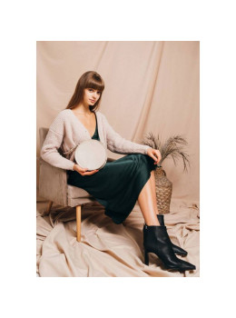Жіноча шкіряна сумка Amy S бежева The Wings TW-Amy-small-beige-ksr
