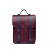 Кожаный рюкзак 13" бордово-синий TW-BagBack-13-wine-dark-blue Кожаный рюкзак 13" бордово-синий TW-BagBack-13-wine-dark-blue