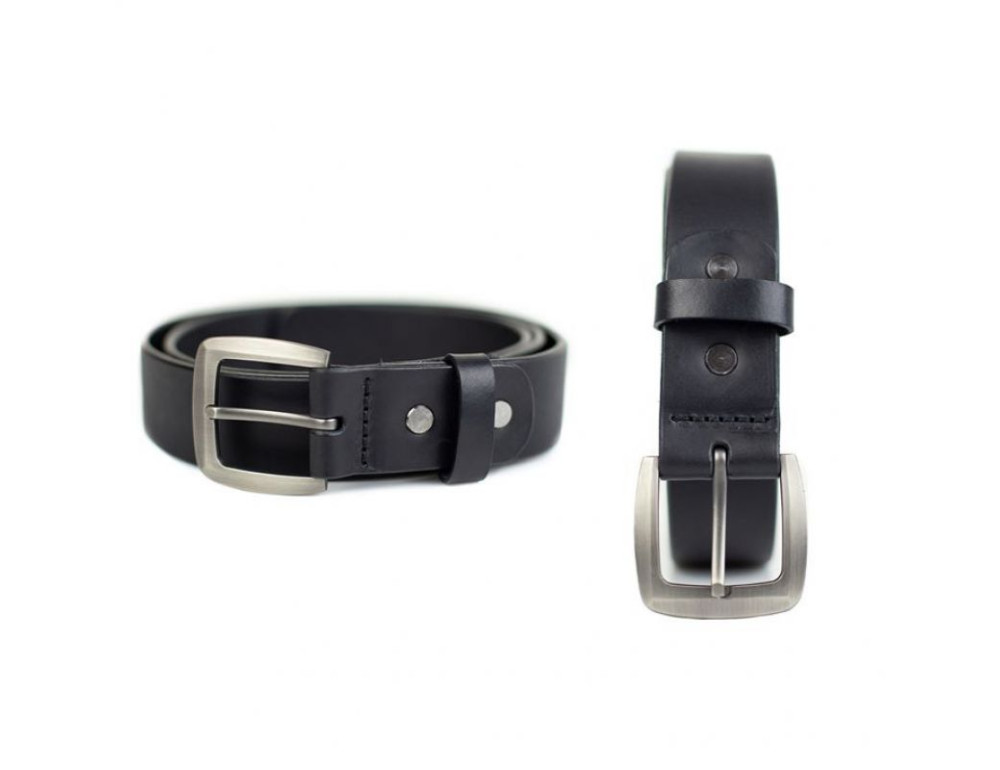 Шкіряний ремінь 33 мм чорний TW-Belt-33-black - Фотографія № 3