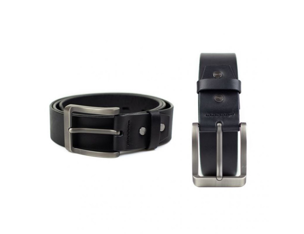 Шкіряний ремінь 40 мм чорний TW-Belt-40-black - Фотографія № 3