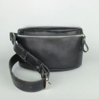 Кожаная поясная сумка черная TW-BeltBag-black-ksr - Фото № 102