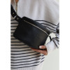 Шкіряна сумка чорна TW-BeltBag-black