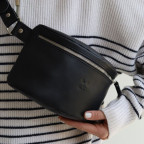 Шкіряна сумка чорна TW-BeltBag-black - Фотографія № 107