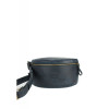 Шкіряна поясна сумка темно-синя вінтажна TW-BeltBag-blue-crz