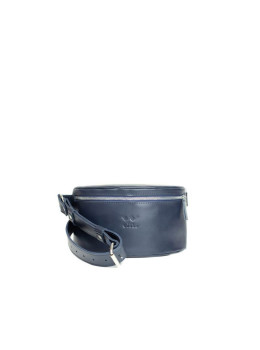 Кожаная поясная сумка синяя TW-BeltBag-blue-ksr