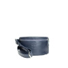 Шкіряна поясна сумка синя TW-BeltBag-dark-blue