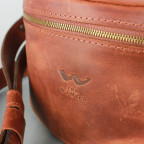 Шкіряна поясна сумка світло-коричнева вінтажна TW-BeltBag-kon-crz - Фотографія № 103