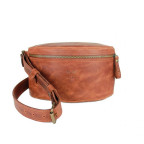 Шкіряна поясна сумка світло-коричнева вінтажна TW-BeltBag-kon-crz - Фотографія № 105