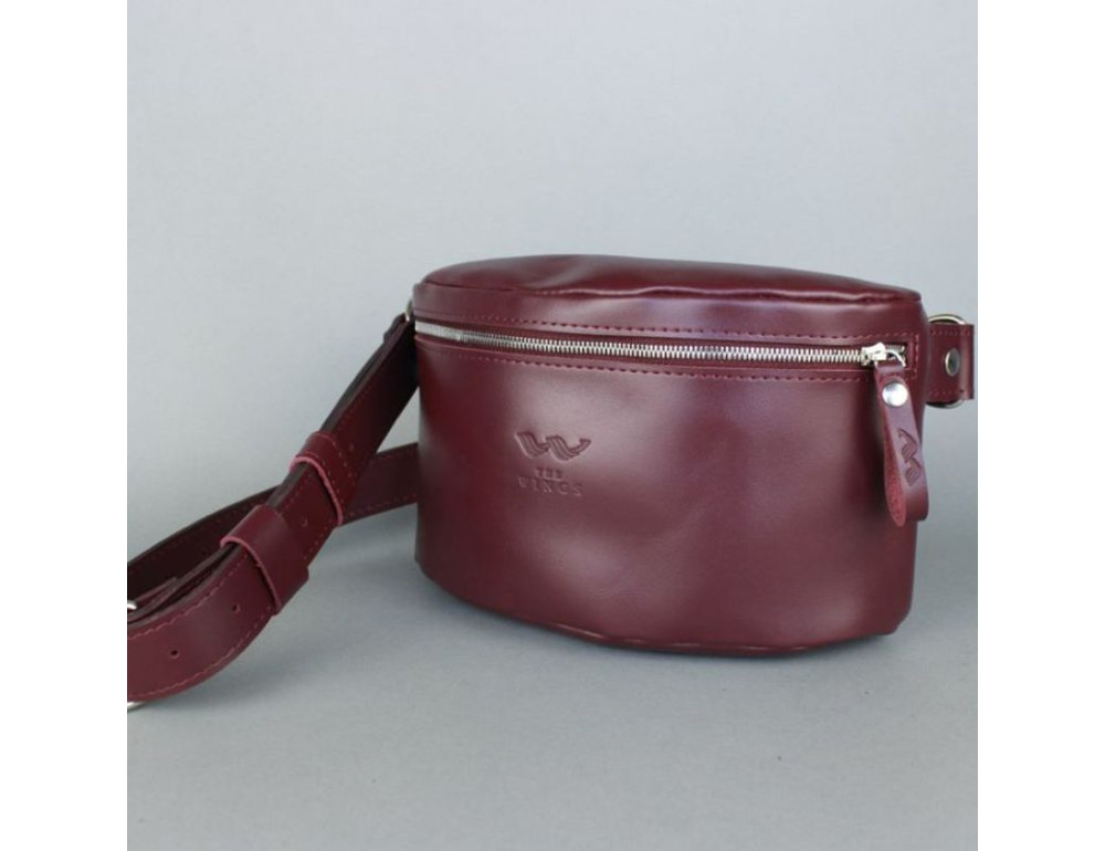 Шкіряна сумка бордова TW-BeltBag-mars-ksr - Фотографія № 3