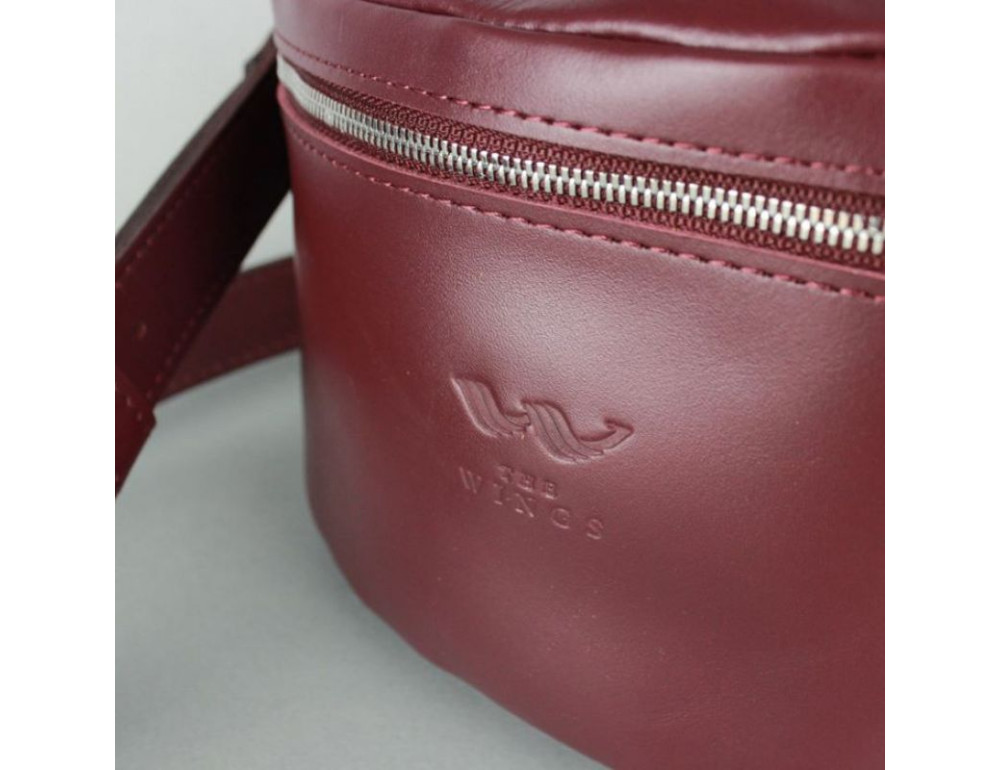 Шкіряна сумка бордова TW-BeltBag-mars-ksr - Фотографія № 4