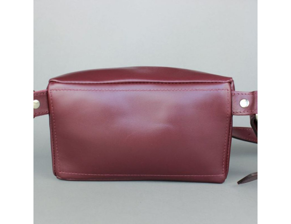 Шкіряна сумка бордова TW-BeltBag-mars-ksr - Фотографія № 5