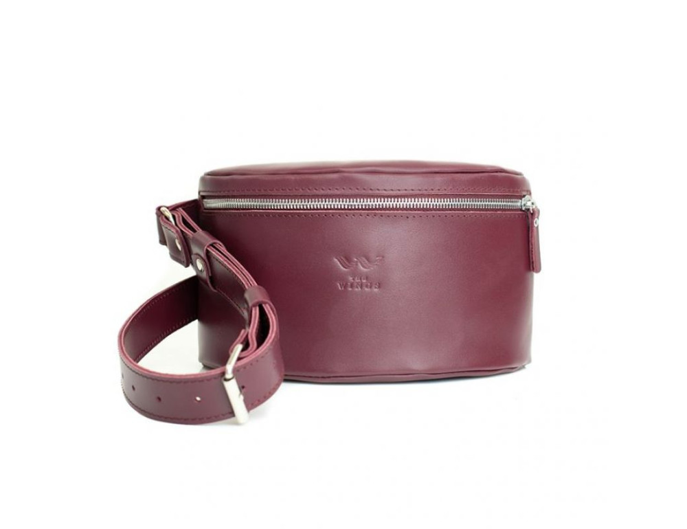 Шкіряна сумка бордова TW-BeltBag-mars-ksr - Фотографія № 7