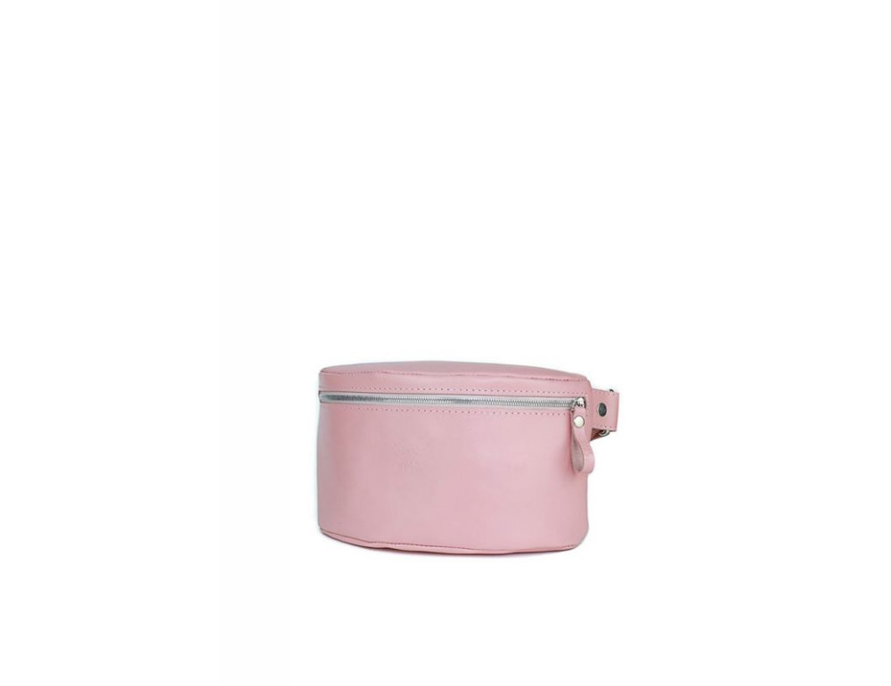 Жіноча шкіряна поясна сумка рожева гладка TW-BeltBag-pink-ksr - Фотографія № 1 Жіноча шкіряна поясна сумка рожева гладка TW-BeltBag-pink-ksr - Фотографія № 1