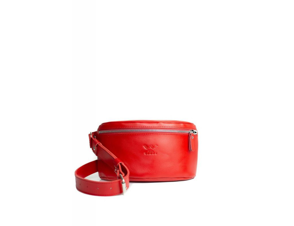 Шкіряна сумка червона The Wings TW-BeltBag-red-ksr - Фотографія № 1 Шкіряна сумка червона The Wings TW-BeltBag-red-ksr - Фотографія № 1