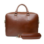 Шкіряна ділова сумка Briefcase 2.0 світло-коричневий TW-Briefcase-2-kon-ksr - Фотографія № 101