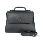 Жіноча шкіряна сумка Classic чорна саф'ян TW-Classic-black-saf - Фотографія № 101