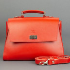 Жіноча шкіряна сумка Classic червона TW-Classic-red-ksr - Фотографія № 103