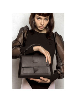 Жіноча шкіряна сумка Ester чорна TW-Ester-black-ksr