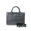 Жіноча шкіряна сумка Fancy саф'ян чорна TW-Fency-black-saf
