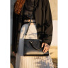 Жіноча шкіряна сумка Fancy чорна краст TW-Fency-black