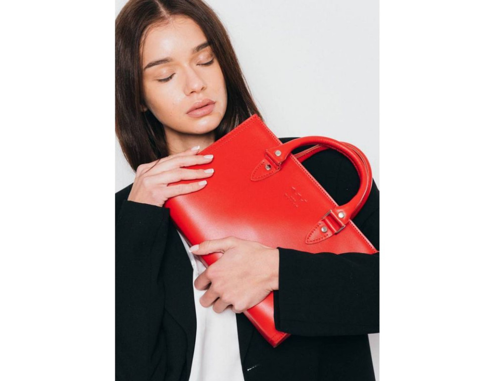 Жіноча шкіряна сумка Fancy червона TW-Fency-red-ksr - Фотографія № 3