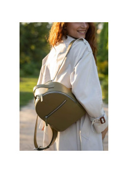 Кожаный рюкзак Groove S оливковый TW-Groove-S-olive