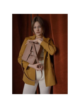 Жіноча шкіряна сумка Jessie бежева TW-Jessie-caramel