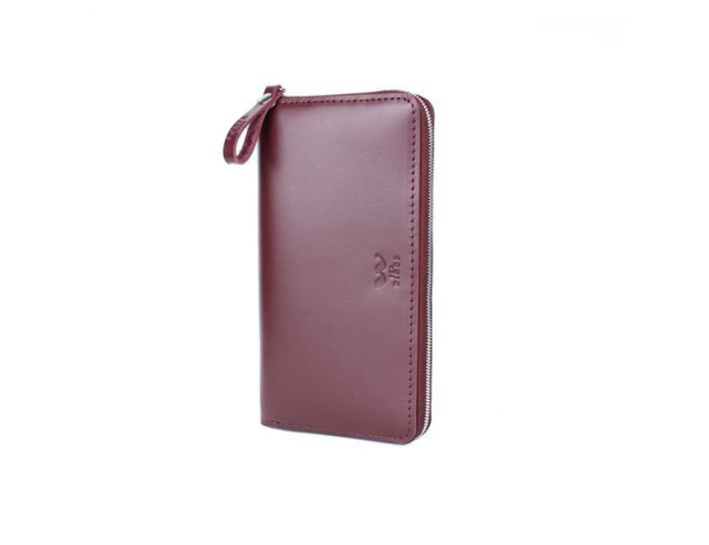 Шкіряне портмоне Keeper zip винний TW-Keeper-zip-2-mars-ksr - Фотографія № 2
