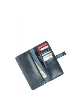 Кожаное портмоне Medium Purse синий TW-Medium-blue-ksr