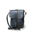 Чоловіча шкіряна сумка Mini Bag синьо-чорна TW-Mini-bag-m-blue-black-ksr - Фотографія № 100