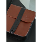 Чоловіча шкіряна сумка Mini Bag коричнево-чорна TW-Mini-bag-m-kon-black-ksr - Фотографія № 101