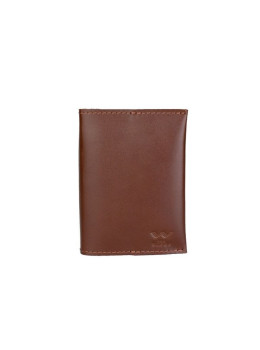 Кожаная паспортная обложка светло-коричневая TW-PH-kon-ksr