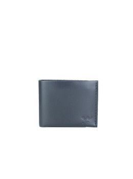 Кожаный кошелек Mini с монетницей синий TW-PM-1-1-blue-ksr