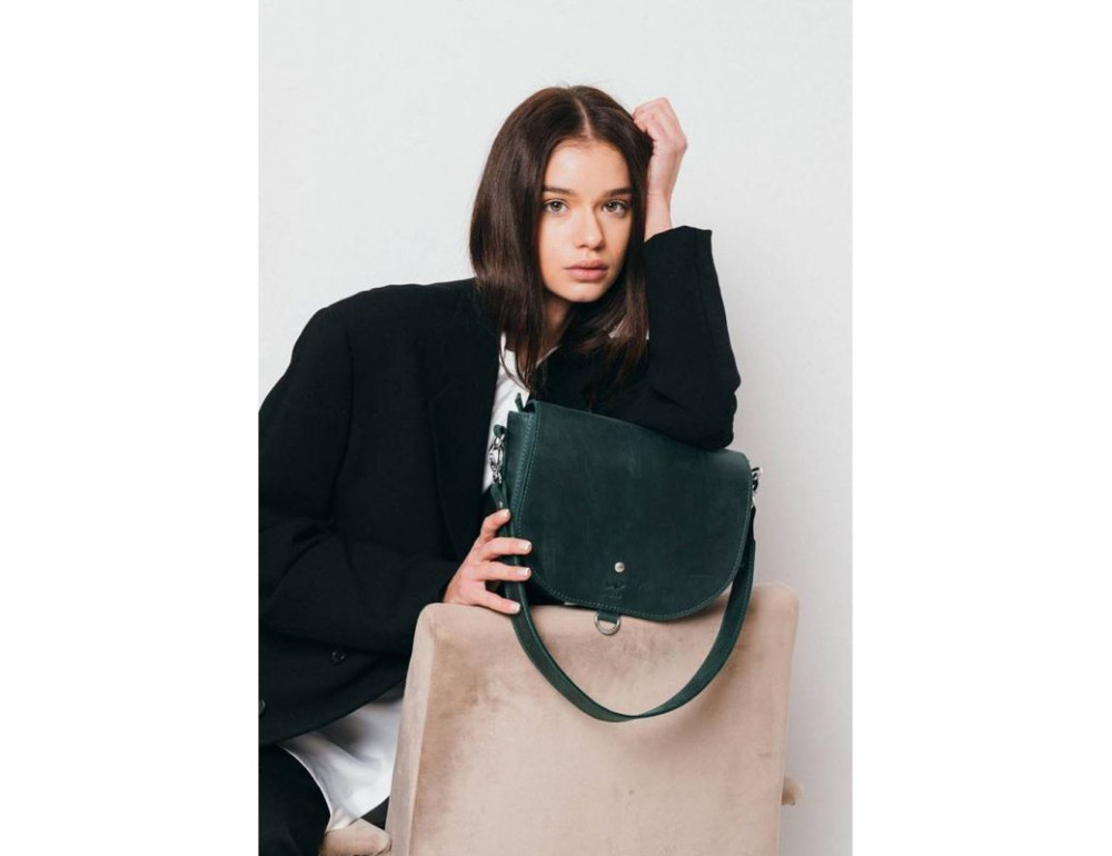 Жіноча шкіряна сумка Ruby L зелена вінтажна TW-Ruby-big-green-crz - Фотографія № 1 Жіноча шкіряна сумка Ruby L зелена вінтажна TW-Ruby-big-green-crz - Фотографія № 1