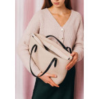 Кожаный шоппер Walker Mini светло-бежевый флотар The Wings TW-Walker-beige-flo - Фото № 102