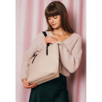 Кожаный шоппер Walker Mini светло-бежевый флотар The Wings TW-Walker-beige-flo - Фото № 103