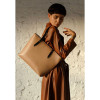 Кожаный шоппер Walker Mini темно-бежевый флотар TW-Walker-dark-beige-flo