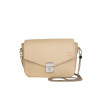 Жіноча шкіряна сумочка Yoko бежева флотар TW-Yoko-beige-flo