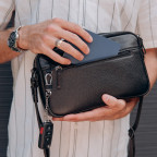 Сумка чоловіча горизонтальна шкіряна Grande Pelle 735710 Black - Фотографія № 107