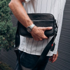 Сумка чоловіча горизонтальна шкіряна Grande Pelle 735710 Black - Фотографія № 109