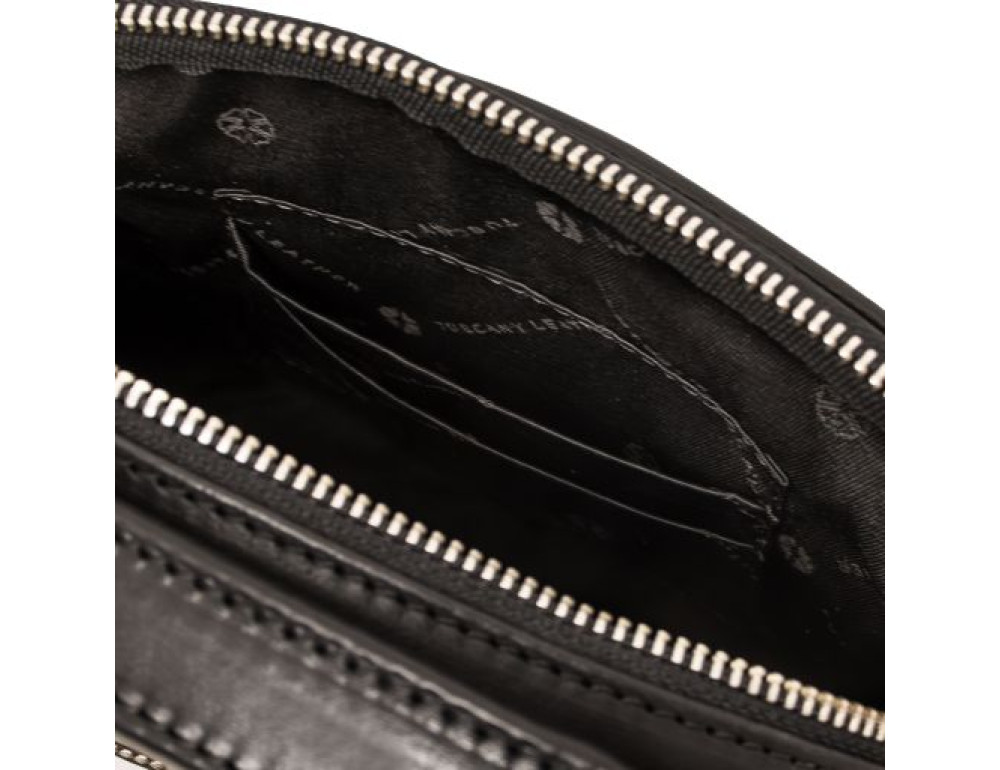 Сумка мужская кожаная через плечо Tuscany Leather Paul TL142457 Black - Фото № 5