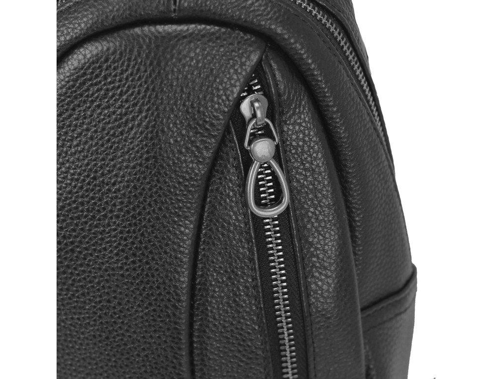 Сумка-слинг черная мужская Tiding Bag 10030A - Фото № 2