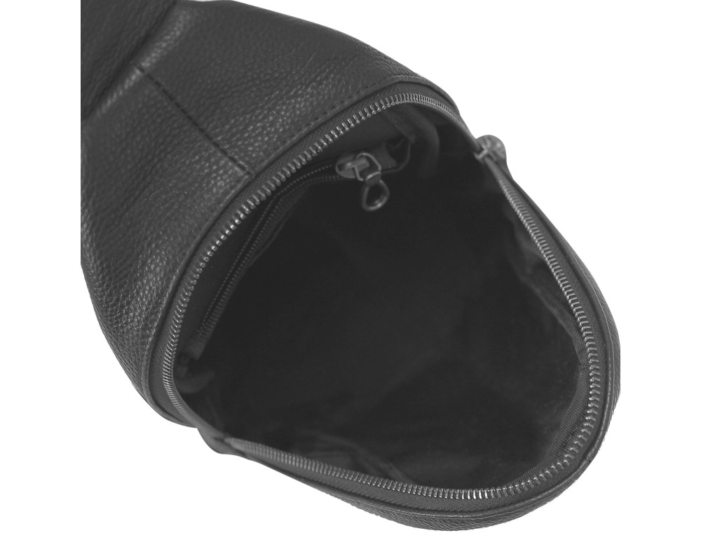 Сумка-слинг черная мужская Tiding Bag 10030A - Фото № 3