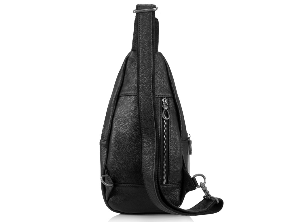 Сумка-слинг черная мужская Tiding Bag 10030A - Фото № 5